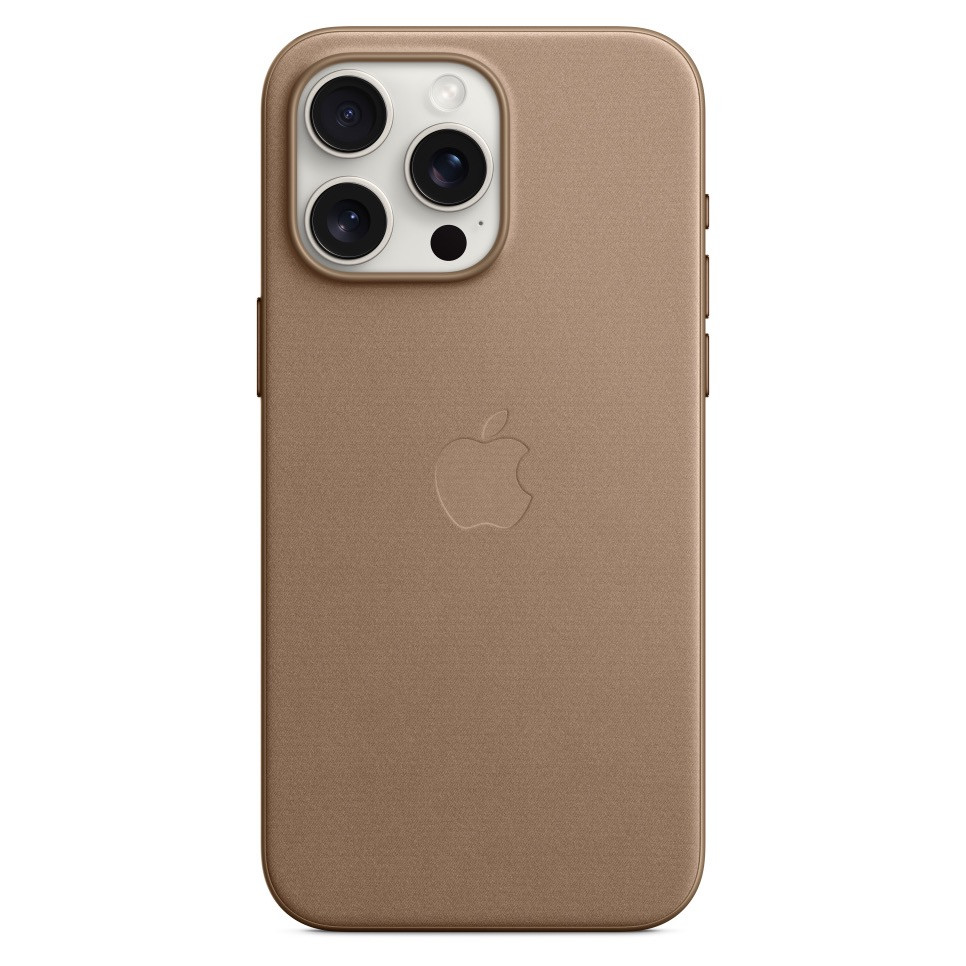 Чехол FineWoven Case с MagSafe для iPhone 15 Pro Max, цвет серо-коричневый