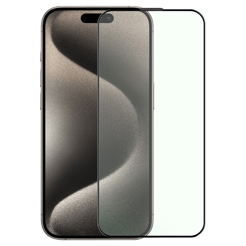 Защитное 3D глянцевое стекло BUFF Anti-shock для iPhone 15 Pro Max