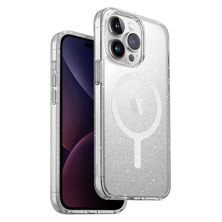 Чехол Uniq Hybrid Lifepro Xtreme MagSafe для iPhone 15 Pro, с блёстками
