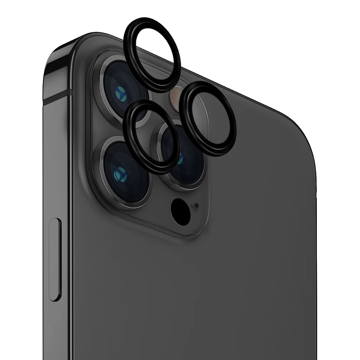 Защита объектива камеры Uniq Optix для iPhone 15 Pro, черный