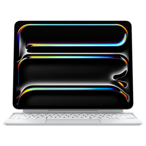 Клавиатура Magic Keyboard для iPad Pro 13 дюймов (M4), русская раскладка (белый) MWR43