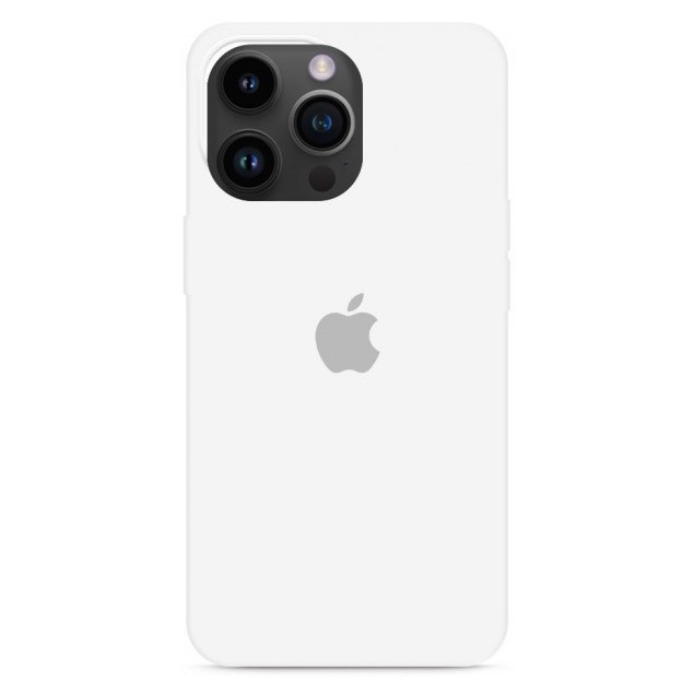 Силиконовый чехол для iPhone 14 Pro, цвет белый OEM