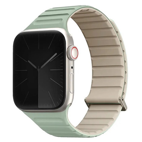 38/40/41мм Cиликоновый ремень Uniq Revix Evo для Apple Watch, мятный/бежевый