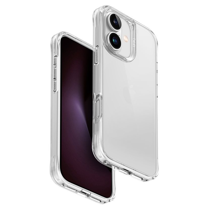 Cиликоновый чехол Uniq Hybrid Lifepro Xtreme для iPhone 16 (прозрачный)