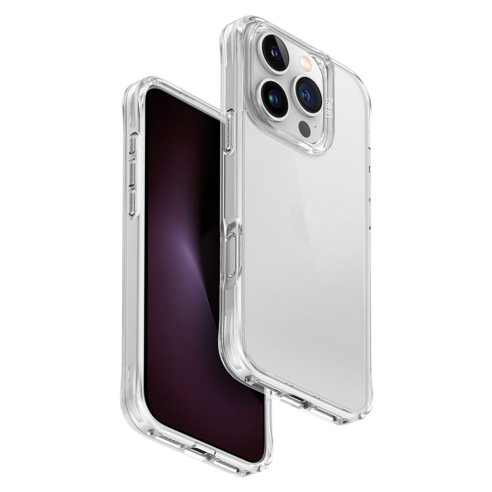 Cиликоновый чехол Uniq Hybrid Lifepro Xtreme для iPhone 16 Pro (прозрачный)