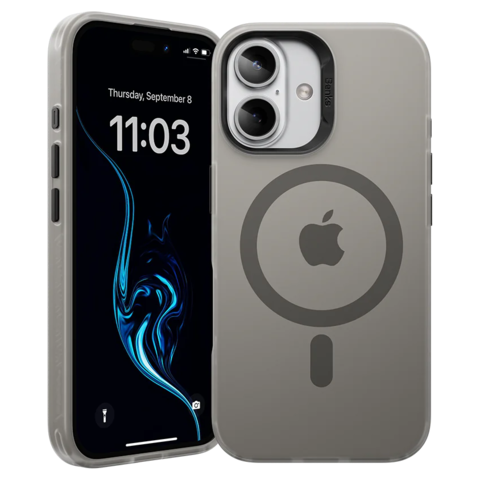 Чехол Benks Lucid Armor Case с Magsafe для iPhone 16, серый