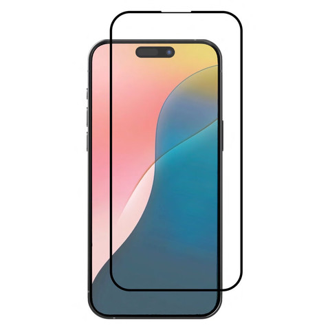Защитное 3D глянцевое стекло BUFF Anti-shock для iPhone 16 Pro Max - черное