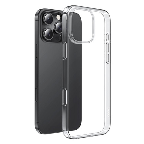 Ультратонкий силиконовый чехол для iPhone 16 Pro (прозрачный)