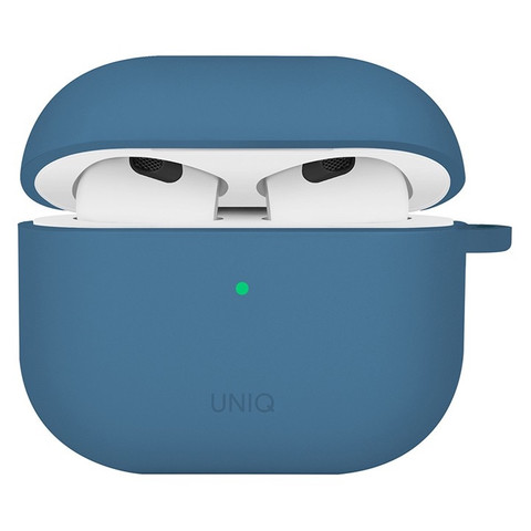 Силиконовый чехол Uniq Nexo Active Hybrid Silicon для AirPods 4, цвет синий