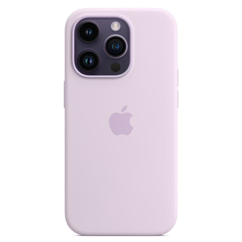 Силиконовый чехол для iPhone 14 Pro Max, цвет Светло фиолетовый OEM