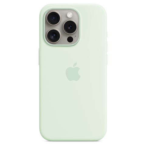 Силиконовый чехол для iPhone 14 Pro Max, цвет Светло зеленый OEM