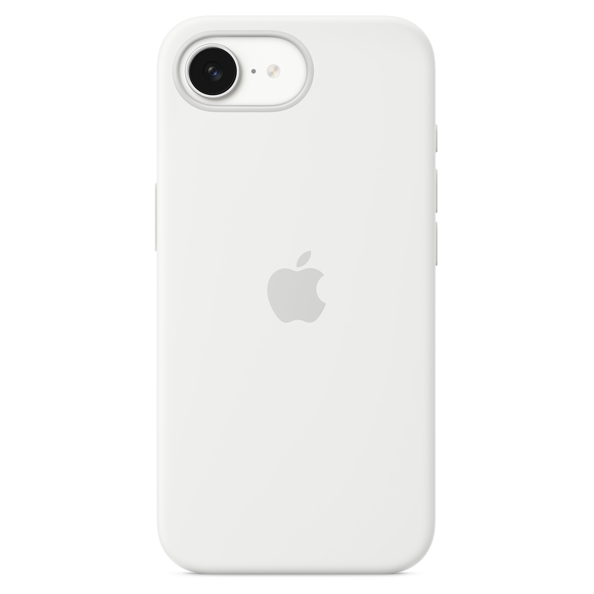 Силиконовый чехол для iPhone 16e, цвет белый