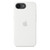 Силиконовый чехол для iPhone 16e, цвет белый