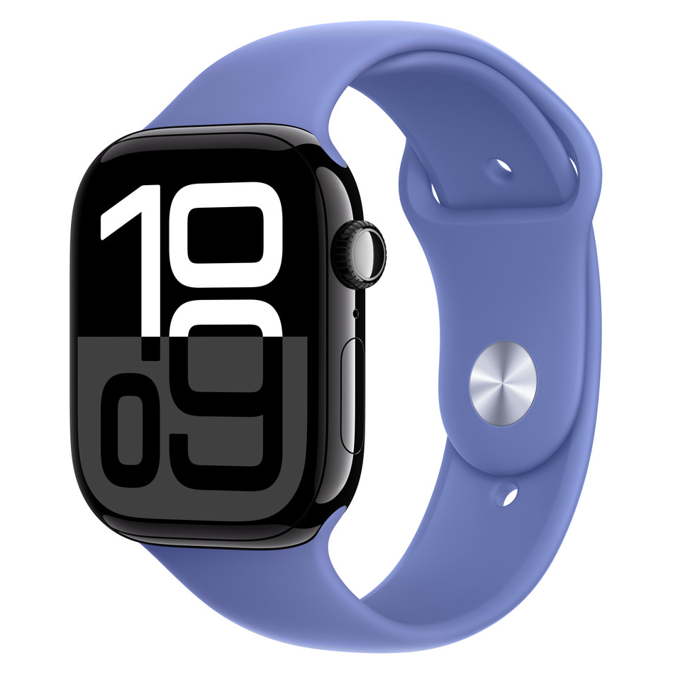 44/45/46mm Силиконовый ремешок для Apple Watch, цвет барвинок