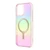 Чехол голографический Uniq Iridescia MagSafe для iPhone 16 Pro Max, цвет переливающийся розовый