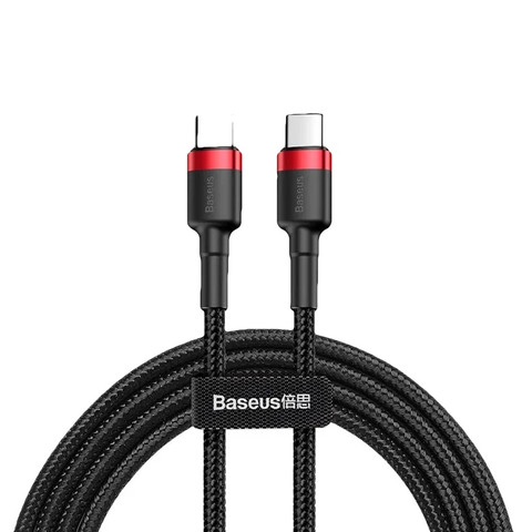 Кабель Baseus PD Certified, USB-C - USB-C 1 м, черный
