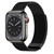 44/45/46мм Миланский сетчатый браслет WiWU для Apple Watch, черный