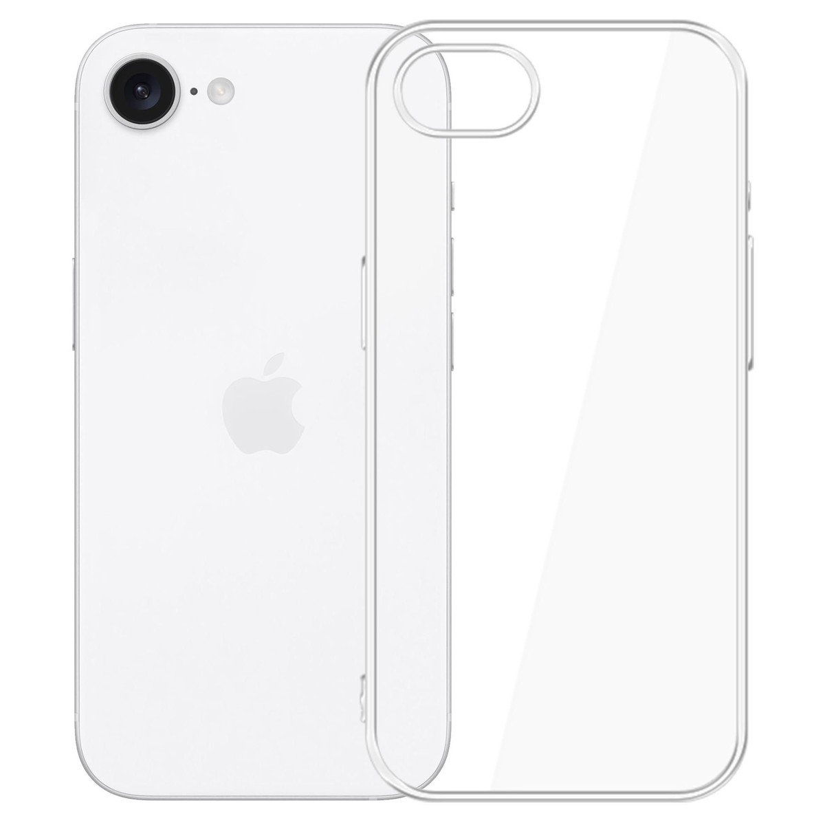 Ультратонкий силиконовый чехол для iPhone 16e (прозрачный)