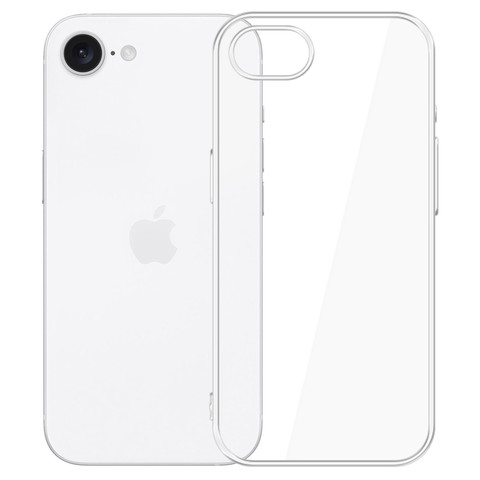 Ультратонкий силиконовый чехол для iPhone 16e (прозрачный)