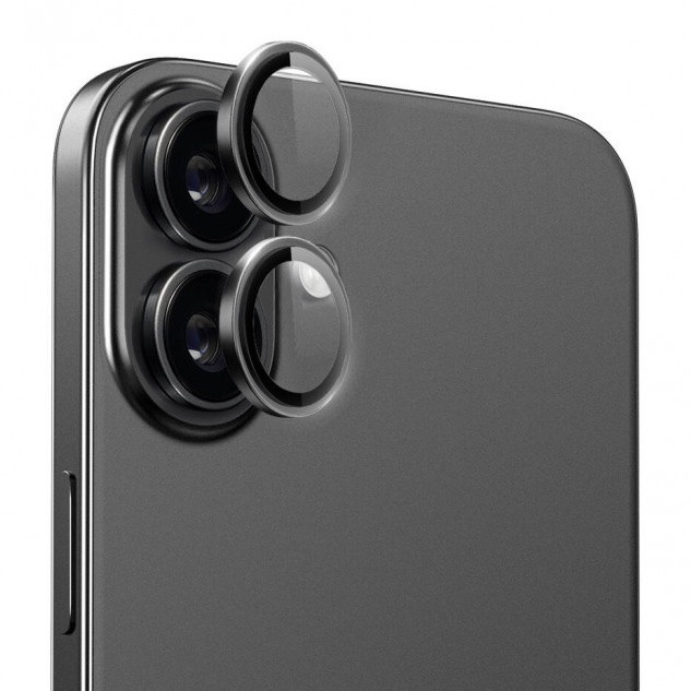 Защита объектива камеры WiWU Falcon для iPhone 16/16 Plus, черный