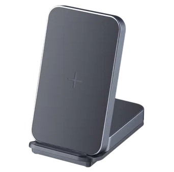 Беспроводное зарядное устройство Deppa Charging Stand 2 в 1, 20Вт, черный