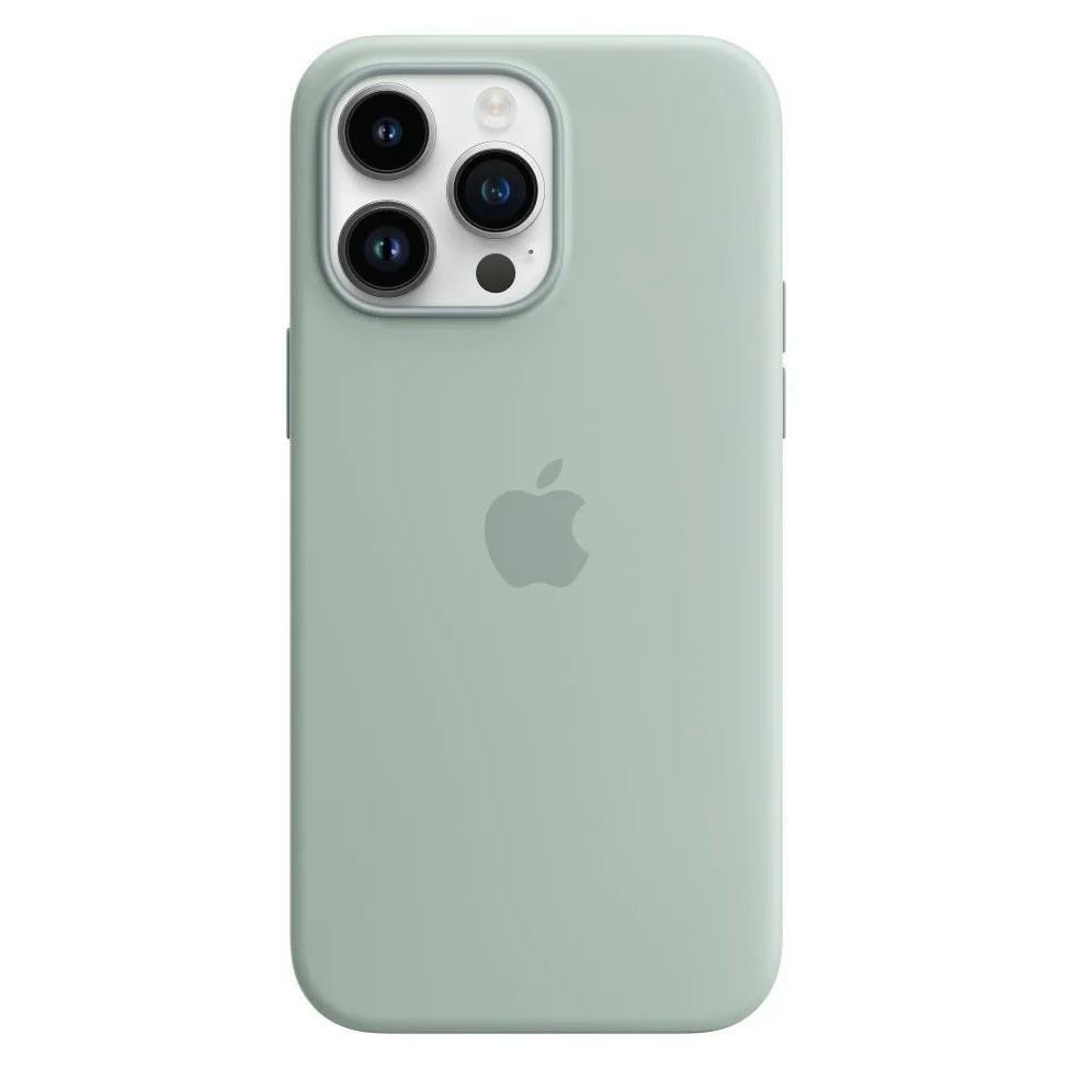 Силиконовый чехол для iPhone 14 pro max, цвет Мята OEM