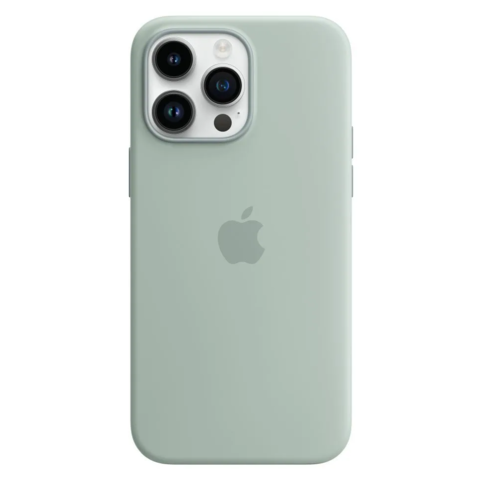 Силиконовый чехол для iPhone 14 pro max, цвет Мята OEM