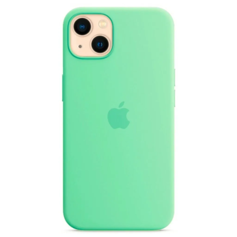 Силиконовый чехол для iPhone 14 Plus, цвет Светло зеленый OEM