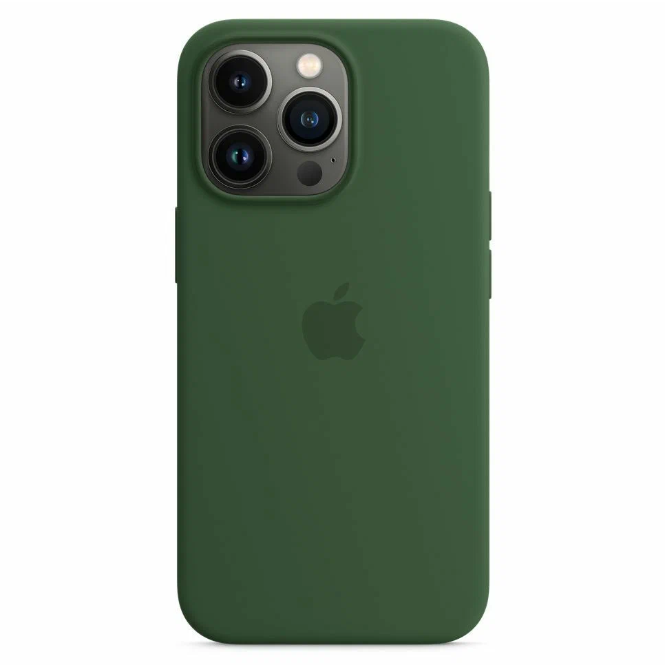 Силиконовый чехол для iPhone 13 pro, цвет зелёный OEM