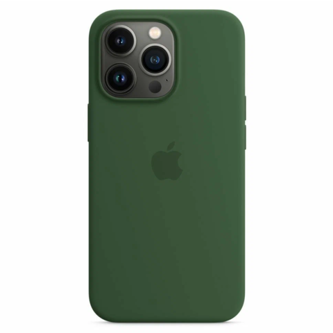 Силиконовый чехол для iPhone 13 pro, цвет зелёный OEM