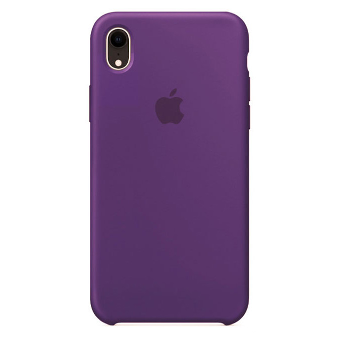 Силиконовый чехол для iPhone XR, цвет фиолетовый OEM