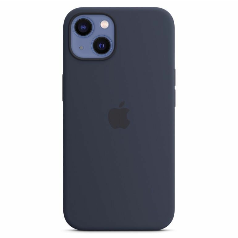 Силиконовый чехол для iPhone 13, цвет тёмно-синий OEM