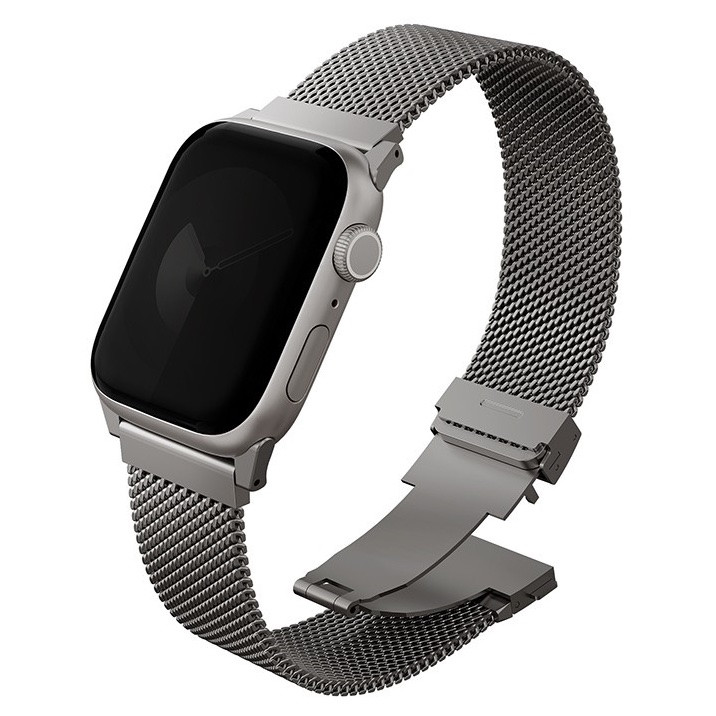 40/41/42 мм Миланский сетчатый браслет Uniq Dante Pro для Apple Watch, серебро