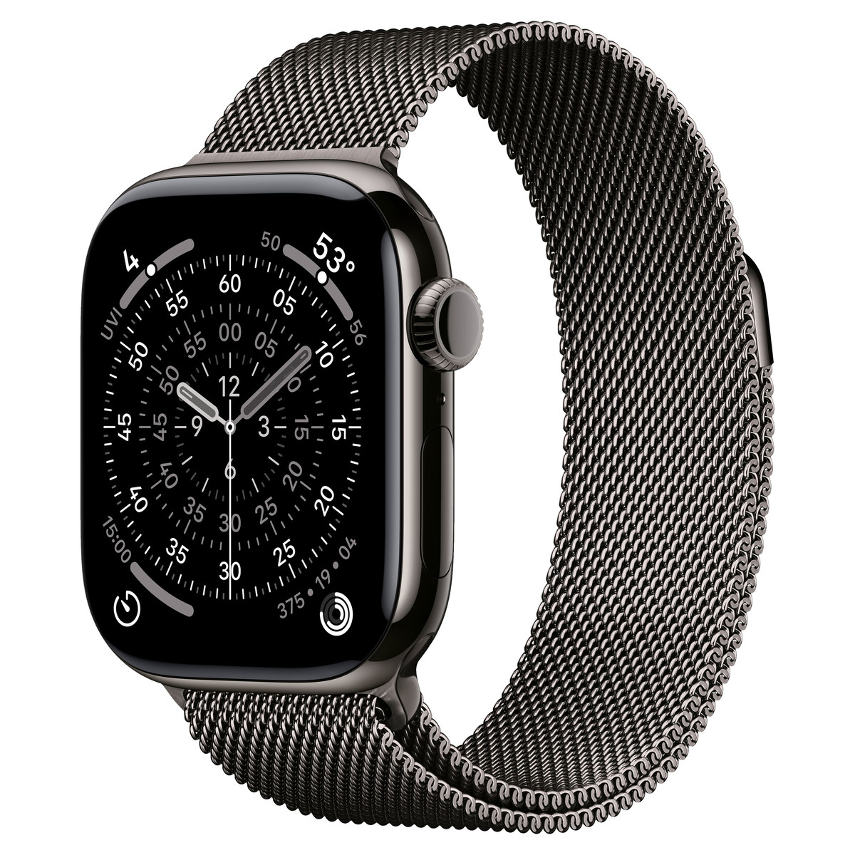 Apple Watch Series 11 42mm GPS+Cellular Slate Titanium Case with Slate Milanese Loop
