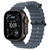 Apple Watch Ultra 3 49mm GPS+Cellular Black Titanium Case with Anchor Blue Ocean Band