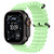 Apple Watch Ultra 3 49mm GPS+Cellular Black Titanium Case with Neon Green Ocean Band