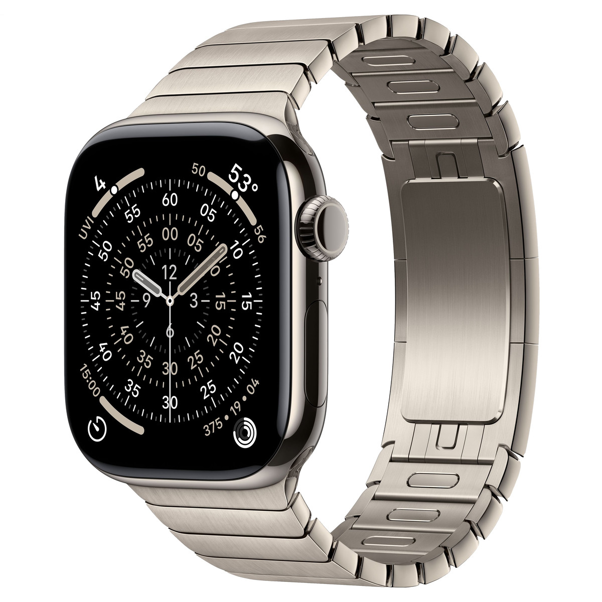 Apple Watch Series 11 46mm GPS+Cellular Natural Titanium Case with Natural Link Bracelet