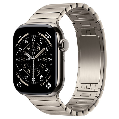 Apple Watch Series 11 46mm GPS+Cellular Natural Titanium Case with Natural Link Bracelet