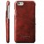 Кожаный чехол с карманом для карт для iPhone 6 (красный)