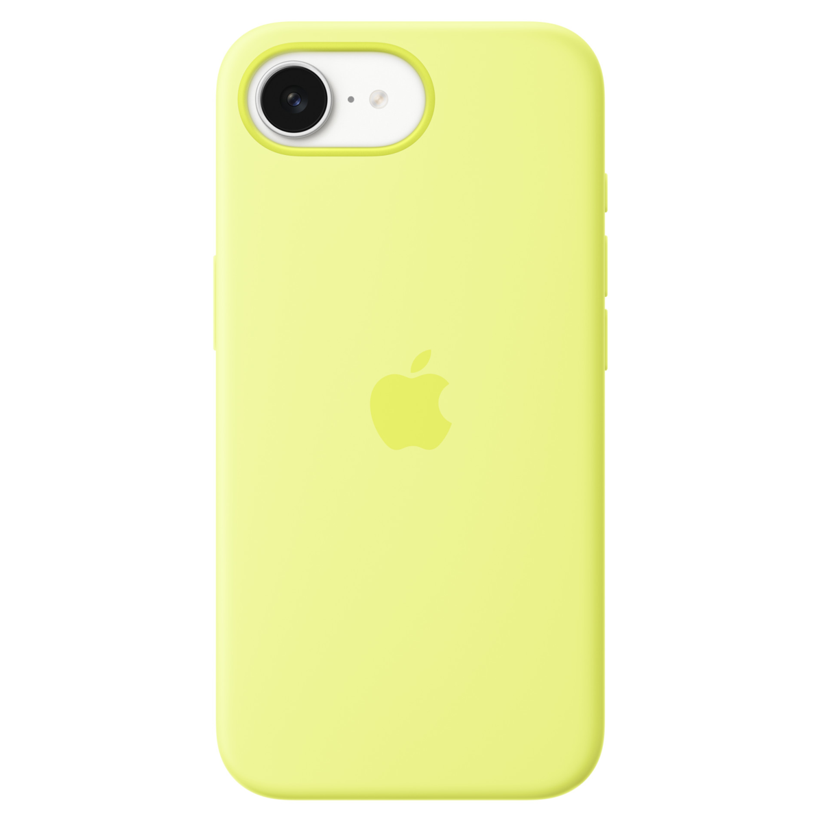 Силиконовый чехол для iPhone 16e, цвет неоново жёлтый