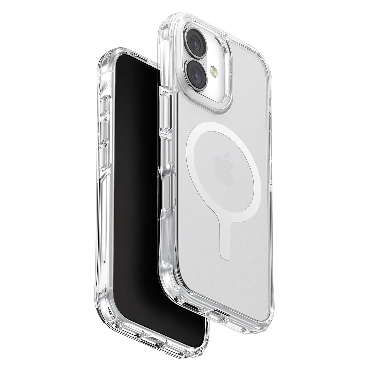 Cиликоновый чехол Uniq Hybrid Lifepro Xtreme Magsafe для iPhone 17 (прозрачный лёд)