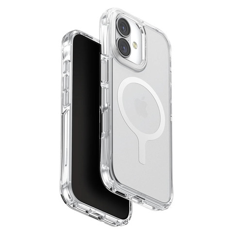 Cиликоновый чехол Uniq Hybrid Lifepro Xtreme Magsafe для iPhone 17 (прозрачный лёд)