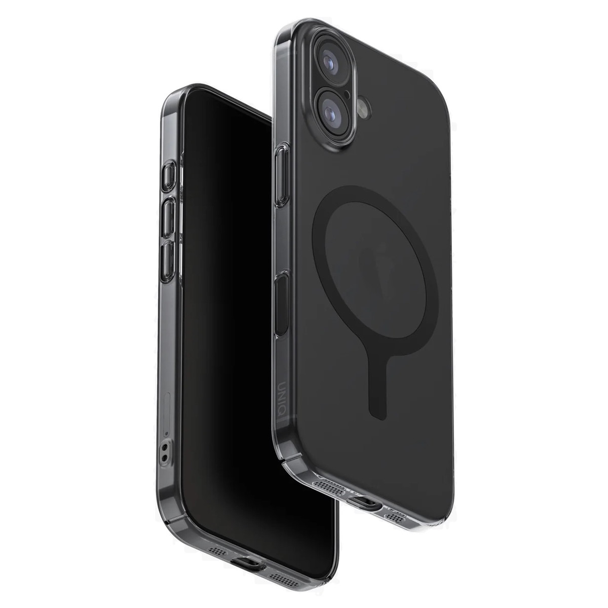 Cиликоновый чехол Uniq Hybrid Airsuit Magsafe для iPhone 17 (темный)