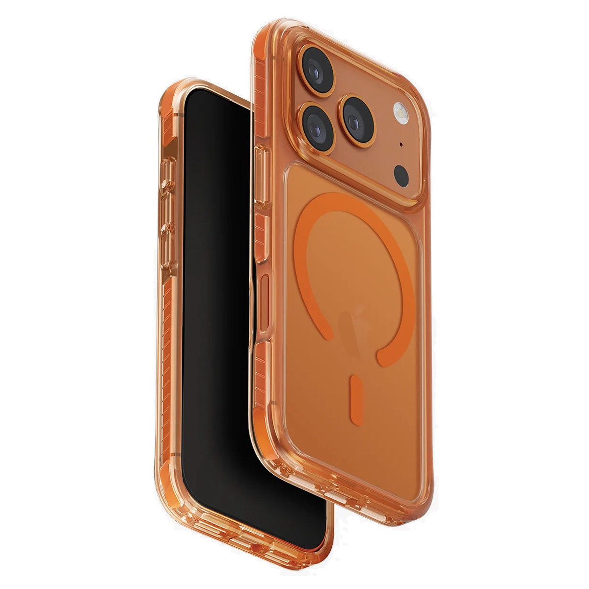 Чехол Uniq Hybrid Combat для iPhone 17 Pro, цвет оранжевый