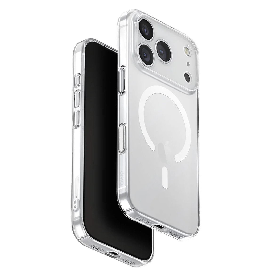 Cиликоновый чехол Uniq Hybrid Airsuit Magsafe для iPhone 17 Pro (прозрачный)