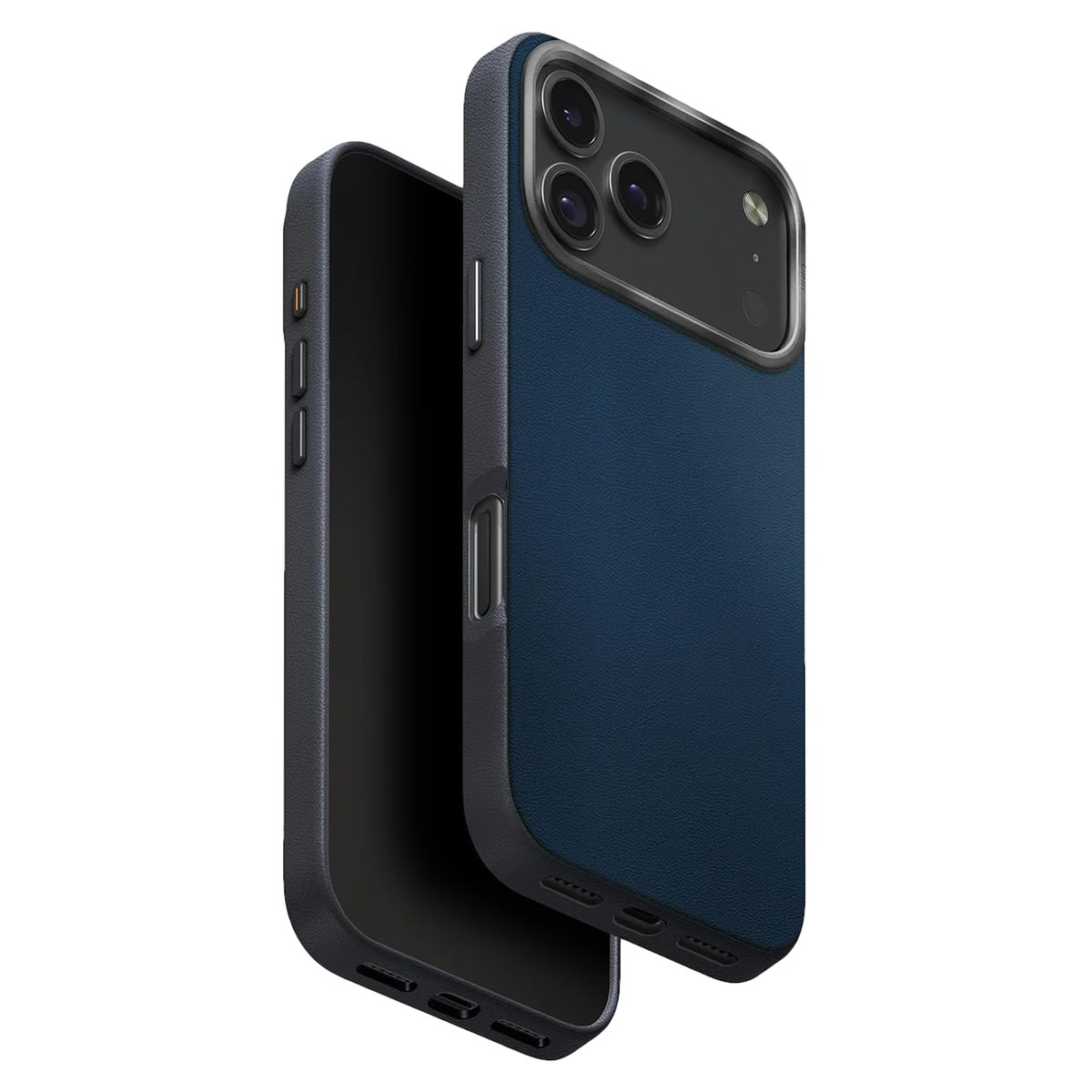 Чехол из кожи Uniq Hybrid Lyden DS для iPhone 17 Pro, сине/серый