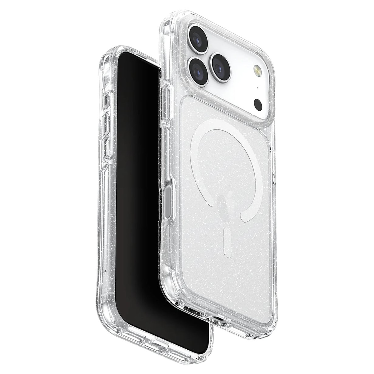 Cиликоновый чехол Uniq Hybrid Lifepro Xtreme Magsafe для iPhone 17 Pro Max (с блестками)
