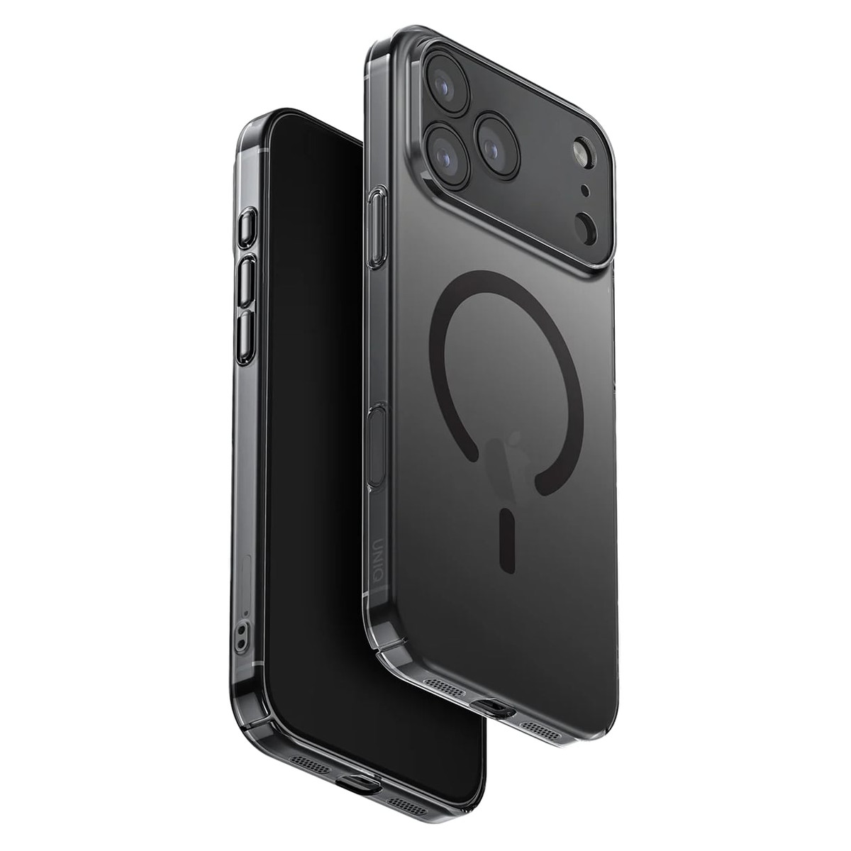 Cиликоновый чехол Uniq Hybrid Airsuit Magsafe для iPhone 17 Pro Max (темный)