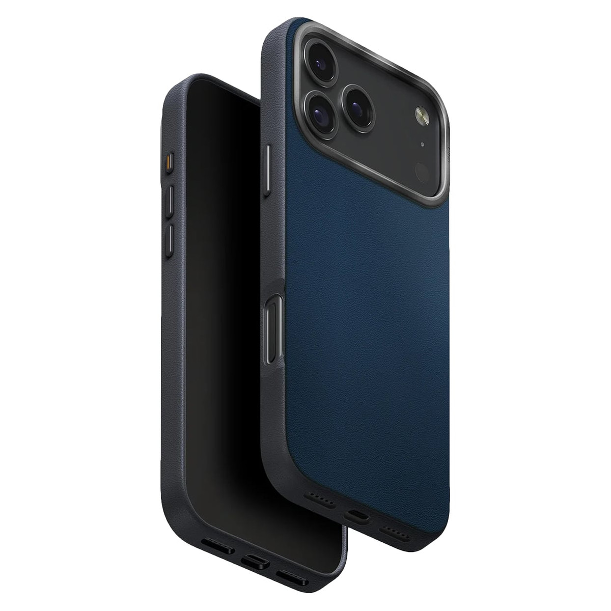 Чехол из кожи Uniq Hybrid Lyden DS для iPhone 17 Pro Max, сине/серый