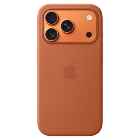 Силиконовый чехол MagSafe для iPhone 17 Pro Max, цвет терракатовый